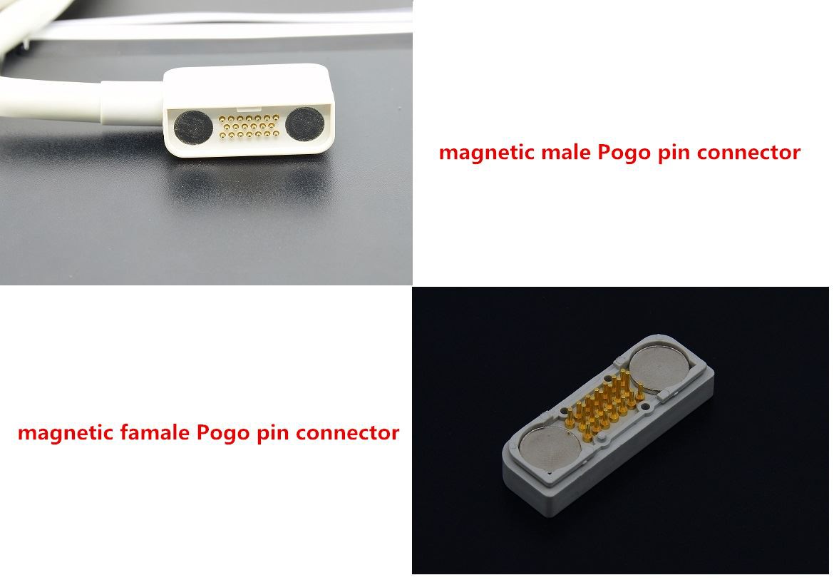 magnetic male famale Pogo pin connector