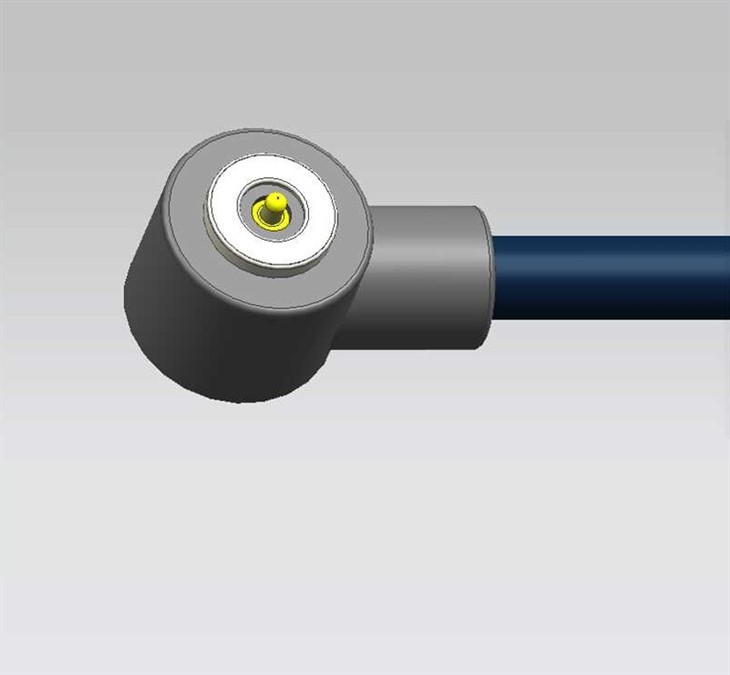 Jeden-PIN kulatý pravý-magnetický kabel